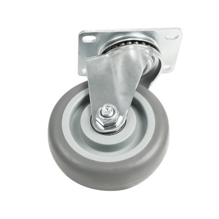 ลูกล้อยาง TPR DEXZON แป้นหมุน ไม่มีเบรก 4 นิ้ว สีเทา_2