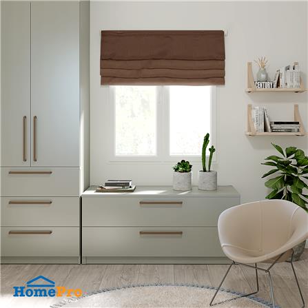 ม่านพับ HOME LIVING STYLE ALLIC UV 130X160 ซม. สีน้ำตาล_4