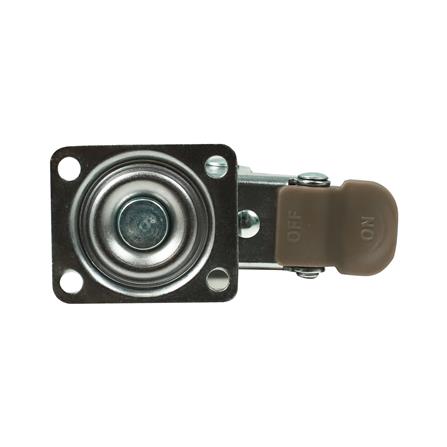 ลูกล้อ TPE DEXZON แป้นหมุน มีเบรก 2 นิ้ว สีน้ำตาล_2