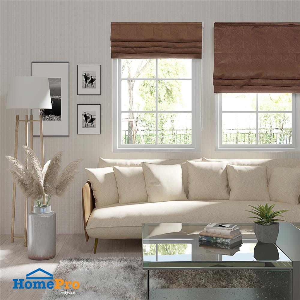 ม่านพับ HOME LIVING STYLE ALLIC UV 100X160 ซม. สีน้ำตาล