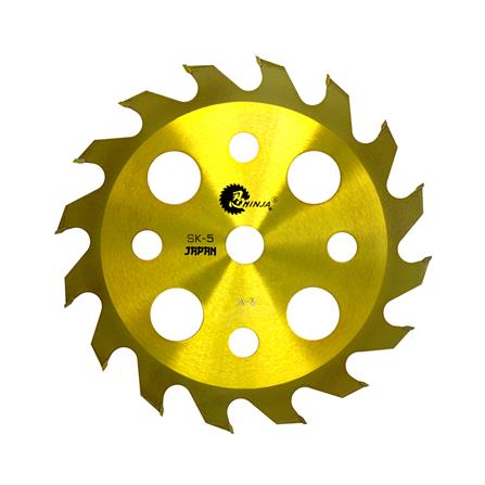 ใบมีดตัดหญ้าวงเดือน NINJA ไทเทเนี่ยม 16T 10 นิ้ว