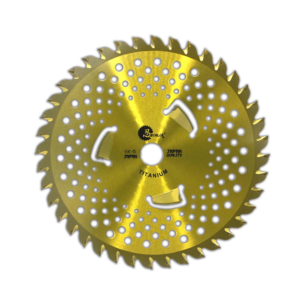 ใบมีดตัดหญ้าวงเดือน NINJA ไทเทเนี่ยม 40Tx3E 10 นิ้ว