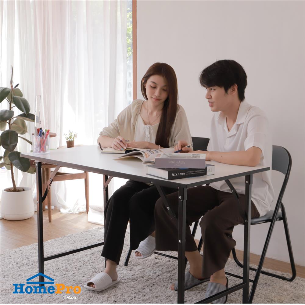 โต๊ะอเนกประสงค์เหลี่ยม FURDINI TOP16 60X120 ซม. สีขาว