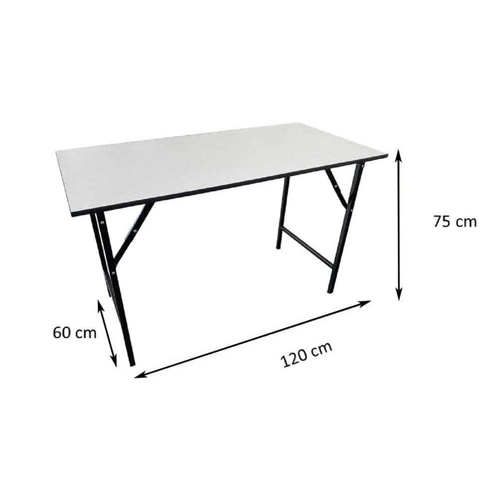 โต๊ะอเนกประสงค์เหลี่ยม FURDINI TOP16 60X120 ซม. สีขาว