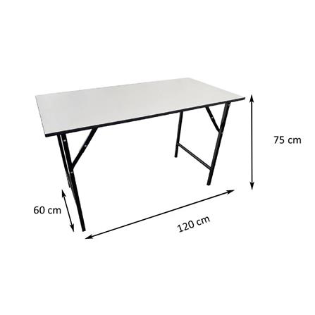 โต๊ะอเนกประสงค์เหลี่ยม FURDINI TOP16 60X120 ซม. สีขาว_7