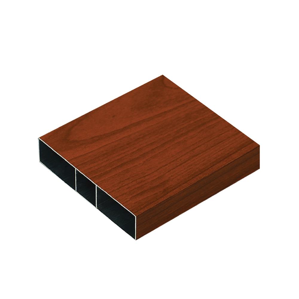 อะลูมิเนียมกล่อง MT 3/4 x 4 นิ้ว สีไม้สักน้ำตาล