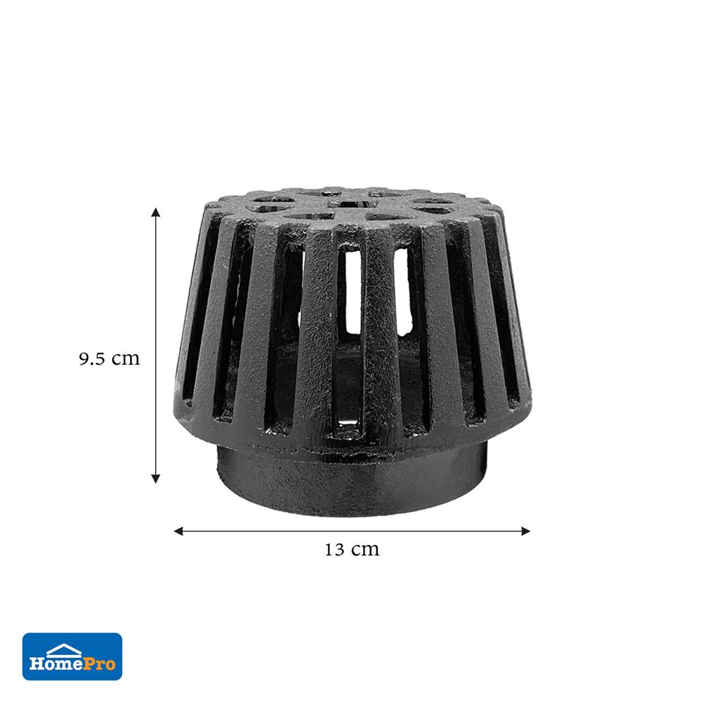 ตะแกรงเหล็กระบายน้ำแบบสวมท่อ DEXZON 14756 ขนาด 4 นิ้ว