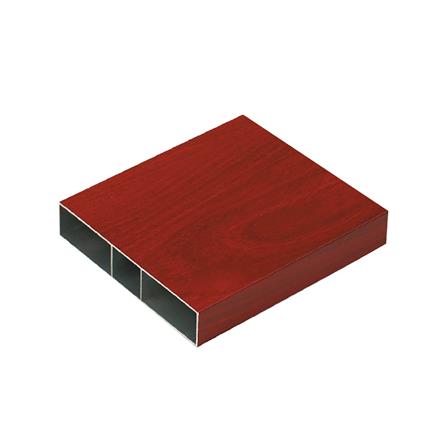 อะลูมิเนียมกล่อง MT 3/4 x 4 นิ้ว สีไม้สักแดง_0