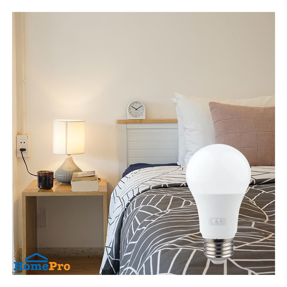 หลอด LED L&E BULB 9 วัตต์ WARM WHITE E27