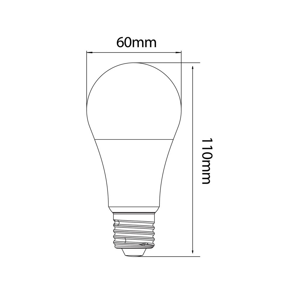 หลอด LED L&E BULB 9 วัตต์ WARM WHITE E27
