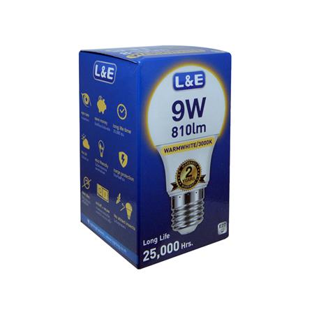 หลอด LED L&E BULB 9 วัตต์ WARM WHITE E27_3