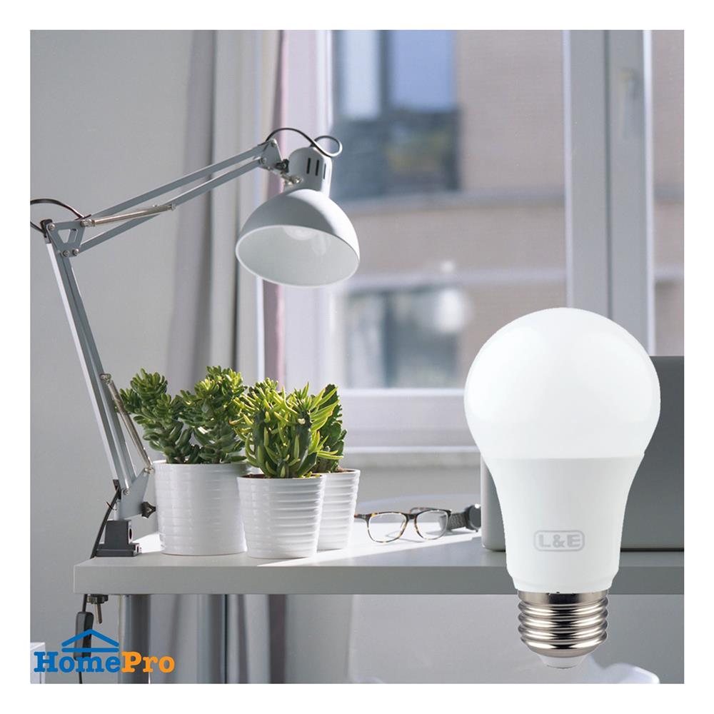 หลอด LED L&E BULB 9 วัตต์ COOL WHITE E27