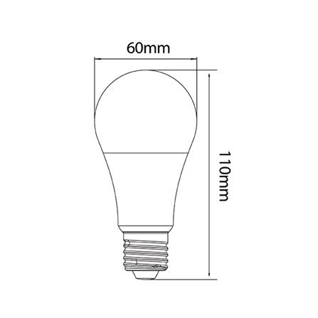 หลอด LED L&E BULB 11 วัตต์ COOL WHITE E27_6