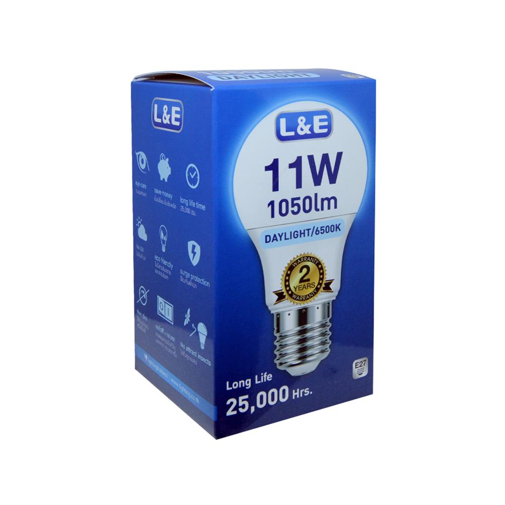 หลอด LED L&E BULB 11 วัตต์ DAYLIGHT E27