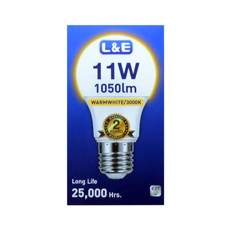 หลอด LED L&E BULB 11 วัตต์ WARM WHITE E27_1