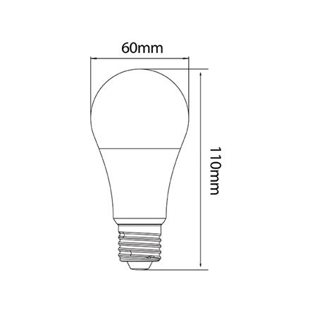หลอด LED L&E BULB 11 วัตต์ WARM WHITE E27_6
