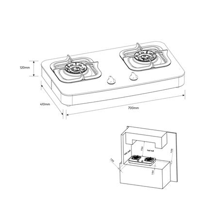 เตาแก๊สตั้งโต๊ะ 2 หัวแก๊ส ELECTROLUX ETG7276GKR_4