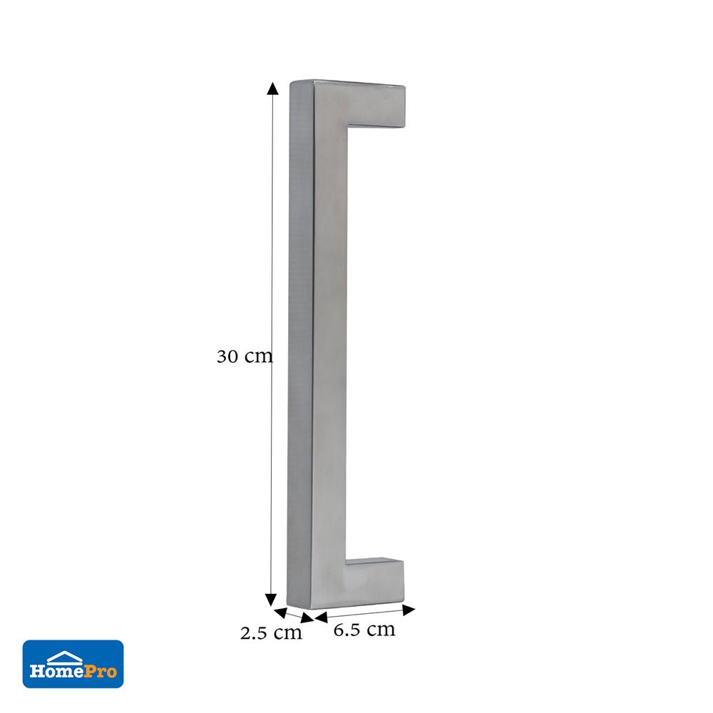 มือจับดึงประตู AZLE HD-0038-3 12 นิ้ว สีสเตนเลส