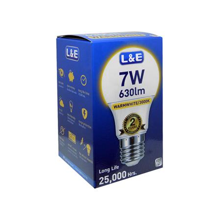 หลอด LED L&E BULB 7 วัตต์ WARM WHITE E27_3