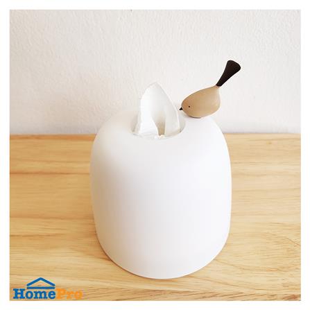 กล่องทิชชู่ม้วน MINIMAL SCULPT BIRDBIRD สีขาว_4