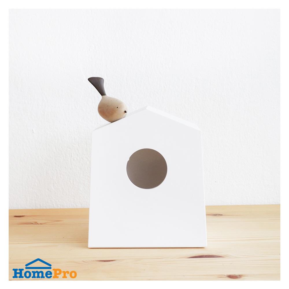 กล่องทิชชู่ป็อปอัพ MINIMAL SCULPT BIRDBIRD สีขาว