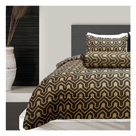 ชุดผ้าปูที่นอน 3.5 ฟุต 3 ชิ้น PICASSO PB สี SHARP BROWN_0