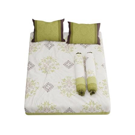 ชุดผ้าปูที่นอน 6 ฟุต 5 ชิ้น PREMIER SATIN MIX P202_1