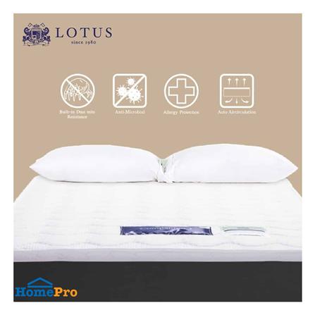 แผ่นรองนอน 6 ฟุต LOTUS COMPANION I สีขาว_2