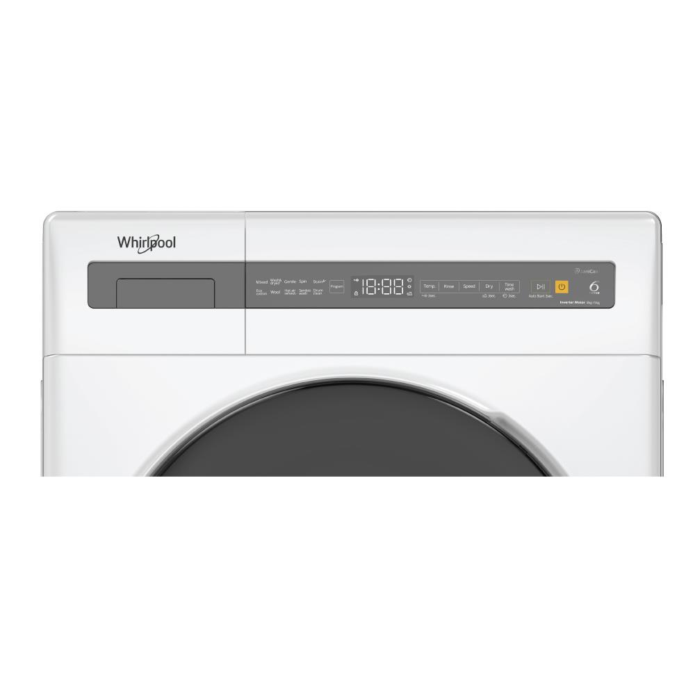 เครื่องซักอบ WHIRLPOOL WWEB8502OW 8/5 กก. 1400RMP อินเวอร์เตอร์ + ขาตั้ง