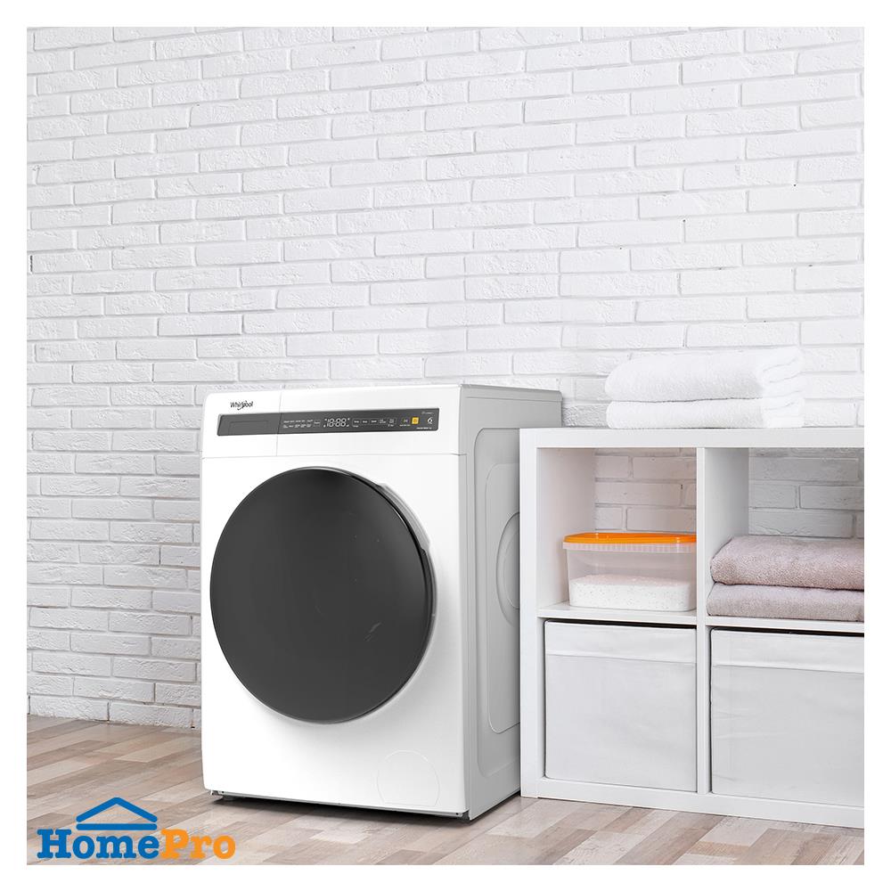 เครื่องซักอบ WHIRLPOOL WWEB8502OW 8/5 กก. 1400RMP อินเวอร์เตอร์ + ขาตั้ง