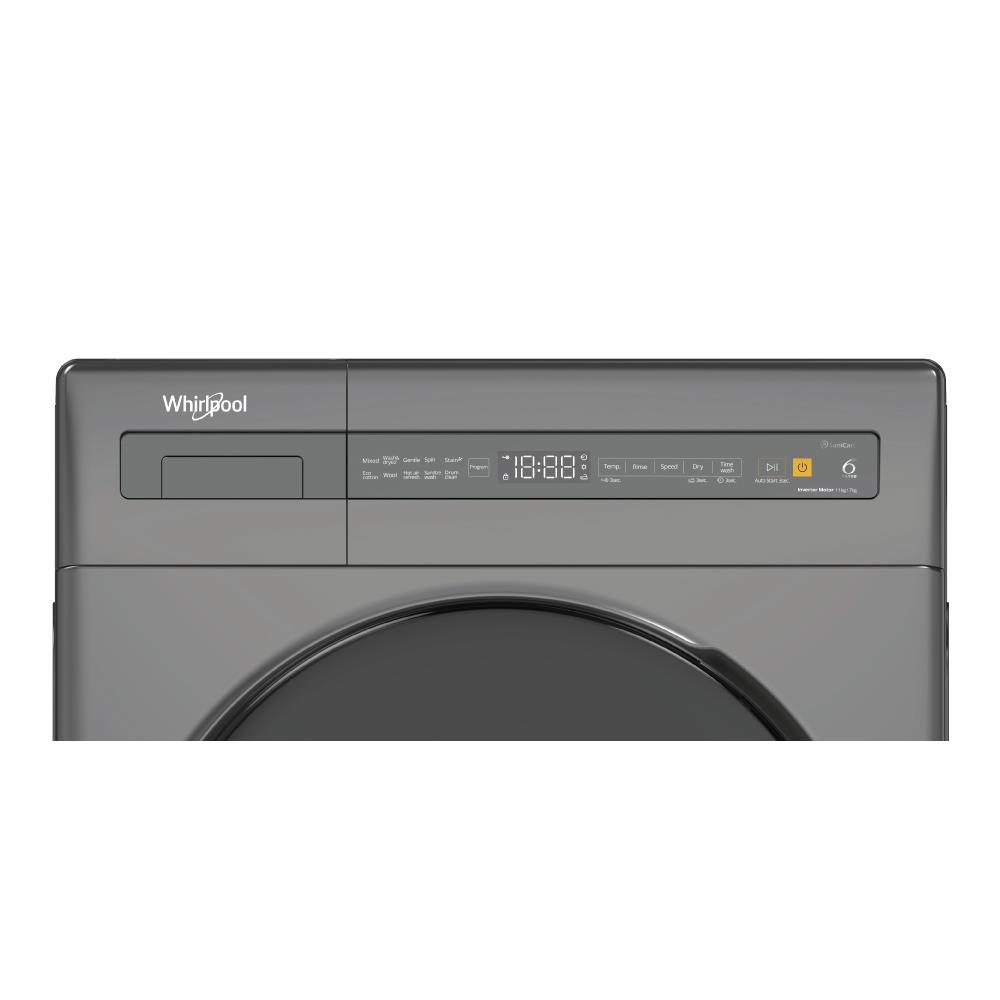 เครื่องซักอบ WHIRLPOOL WWEB11702OG 11/7 กก. 1400RMP อินเวอร์เตอร์ + ขาตั้ง