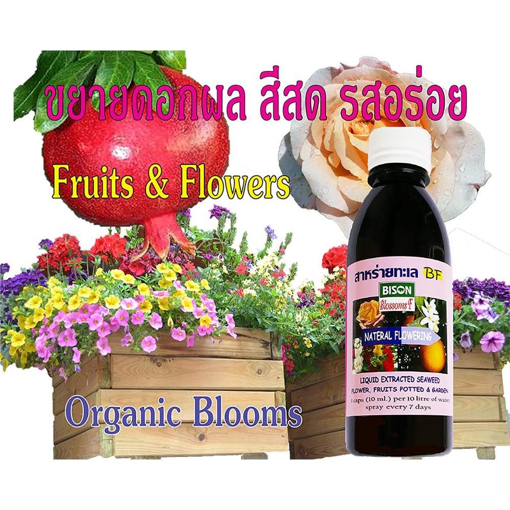 อาหารพืชสาหร่ายทะเลสกัด ไม้ดอกไม้ผล BISON 210 มล.