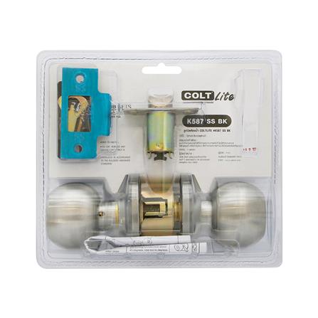 ลูกบิดห้องน้ำ หัวกลม COLT LITE K587 BK สีสเตนเลส_5