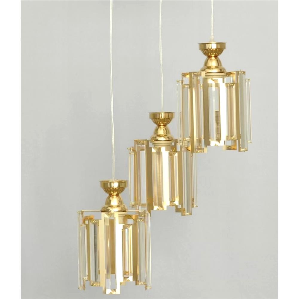 ไฟช่อ SUCCESS CD7523/3 สีทอง/ใส 3 หัว