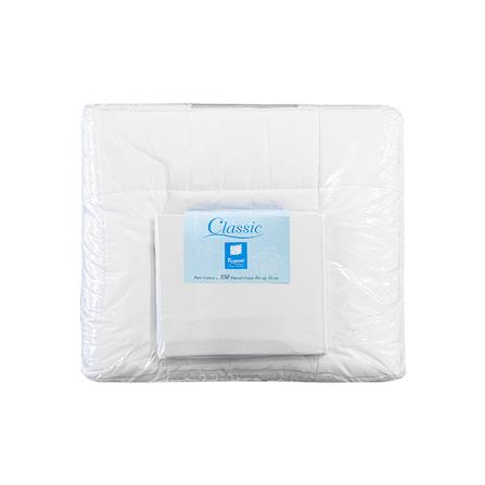 ชุดผ้าปูที่นอน 6 ฟุต 6 ชิ้น PICASSO CLASSIC สีขาว_4