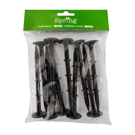 หมุดยึดพลาสติกคลุมดิน SPRING 6 นิ้ว สีดำ แพ็ก 10 ชิ้น_2