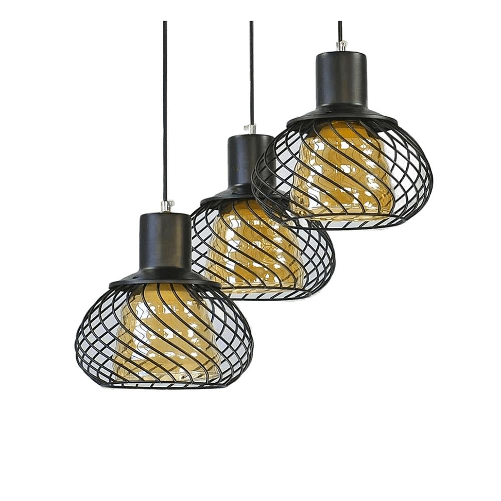 ไฟช่อ SUCCESS CD7582/3 สีน้ำตาล/ดำ 3 หัว