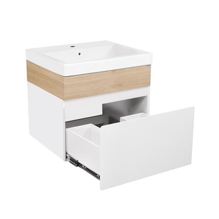 อ่างล้างหน้าเคาน์เตอร์ MOYA PZMY-005 สีขาว-โอ๊ค_2