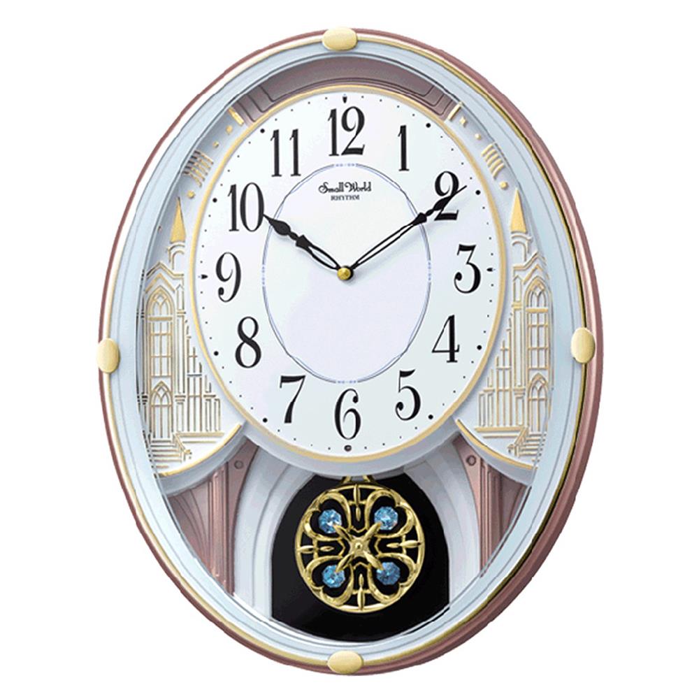 นาฬิกาแขวน RHYTHM 4MJ438WR13 12 นิ้ว สีครีม