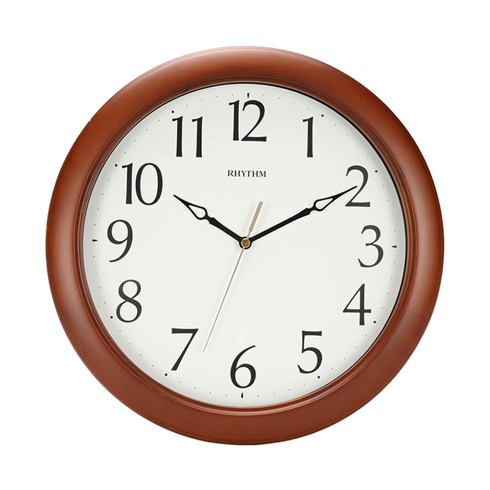 นาฬิกาแขวนไม้ RHYTHM CMG270NR06 12 นิ้ว สีน้ำตาล