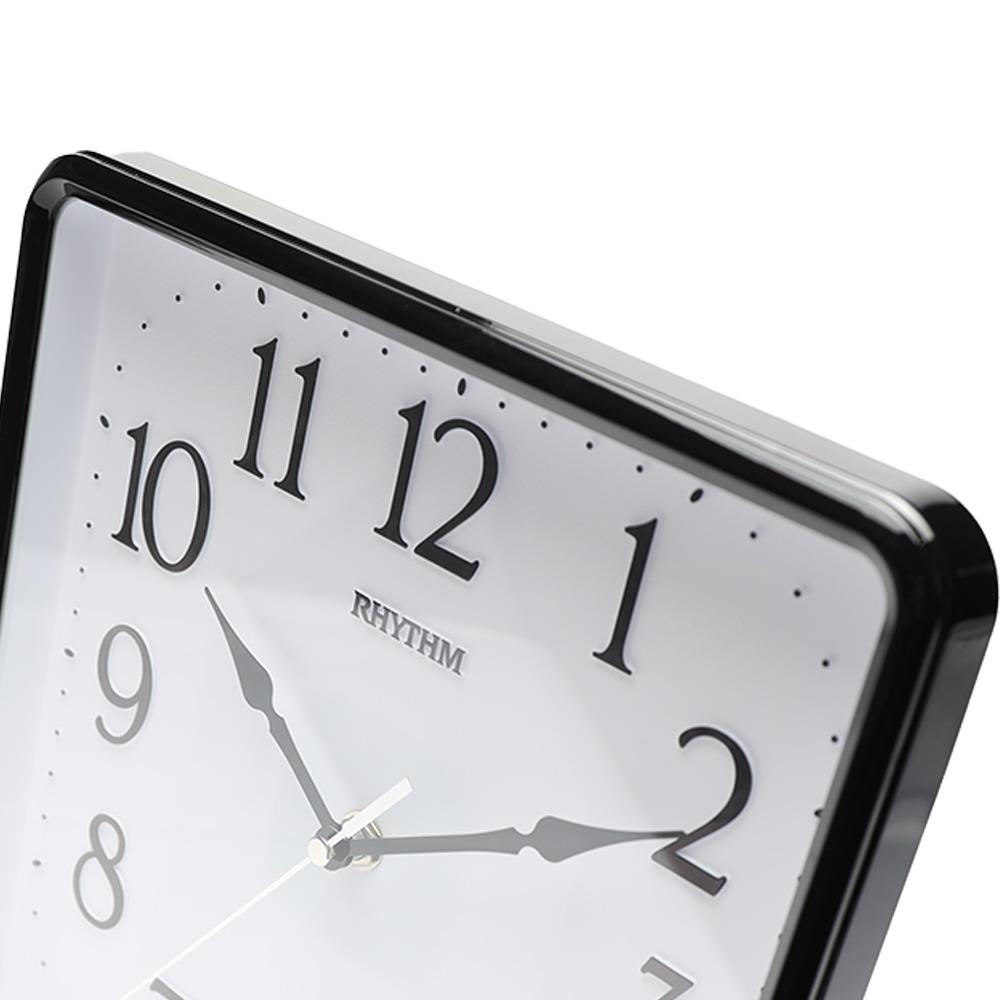 นาฬิกาแขวนพลาสติก RHYTHM CMG597NR02 9.5 นิ้ว สีดำ