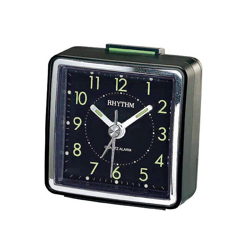 นาฬิกาตั้งโต๊ะพลาสติก RHYTHM CRE210NR71 2X2 นิ้ว สีดำ