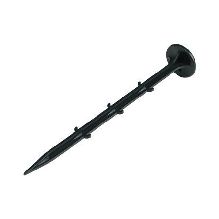 หมุดยึดพลาสติกคลุมดิน SPRING 8 นิ้ว สีดำ แพ็ก 10 ชิ้น