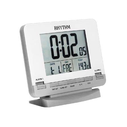 นาฬิกาดิจิทัล LED RHYTHM LCT075NR03 4X4.5 นิ้ว สีข...