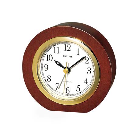 นาฬิกาตั้งโต๊ะไม้ RHYTHM CRE204NR06 3.5 นิ้ว สีน้ำตาล_0