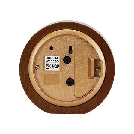 นาฬิกาตั้งโต๊ะไม้ RHYTHM CRE204NR06 3.5 นิ้ว สีน้ำตาล_3