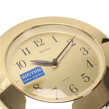 นาฬิกาแขวนพลาสติก RHYTHM 4MP726WS18 9X11.5 นิ้ว สีทอง_1