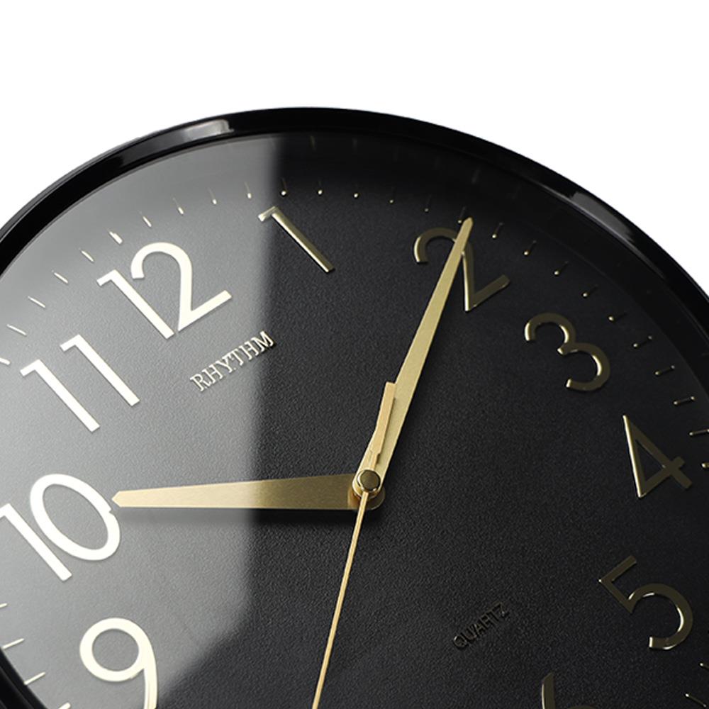 นาฬิกาแขวนพลาสติก RHYTHM CMG716NR02 10 นิ้ว สีดำ