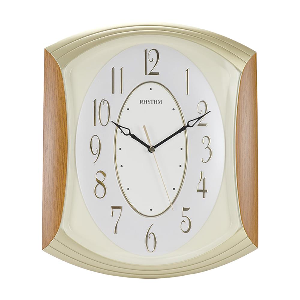 นาฬิกาแขวน RHYTHM CMG856NR07 11X14 นิ้ว สีครีม/น้ำตาล
