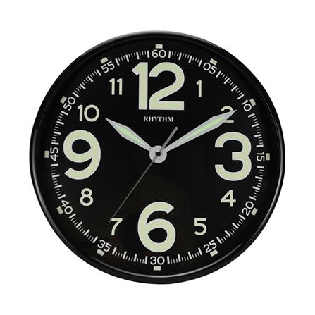 นาฬิกาแขวน RHYTHM CMG499BR02 12 นิ้ว สีดำ